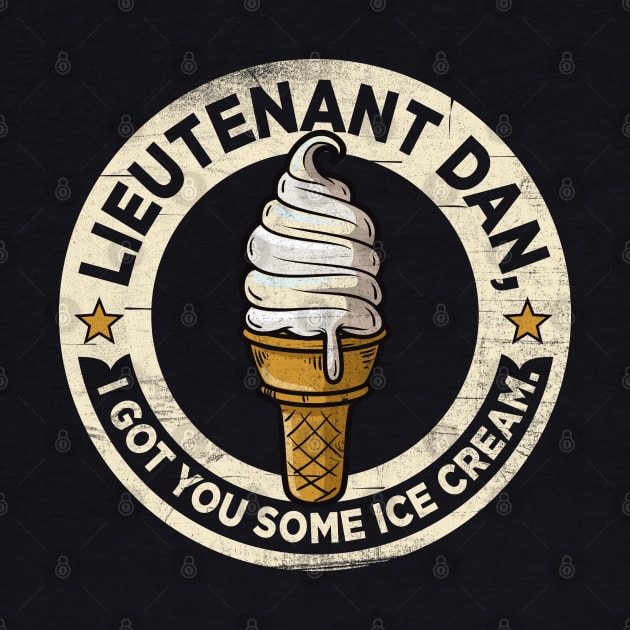 Lieutenant Dan Ice Cream by Alema Art